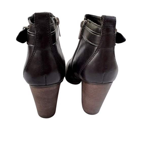 Coach Leather Hewes Bootie Ankle Boot Black Size 6 - Picture 5 of 16